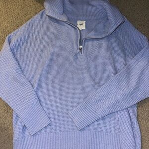 Aerie Light Blue Zip Sweater